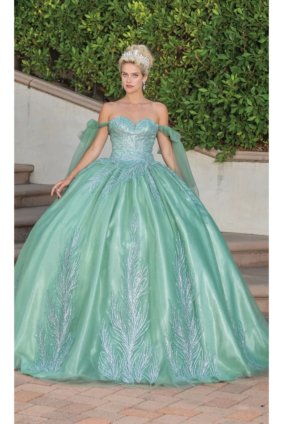 Dancing Queen Dresses DQ-1793 Quinceanera Gown for Timeless Allure - Sage / XS - Dress