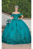 Dancing Queen Dresses DQ-1794 Quinceanera Gown for Radiant Elegance - Teal / XS - Dress