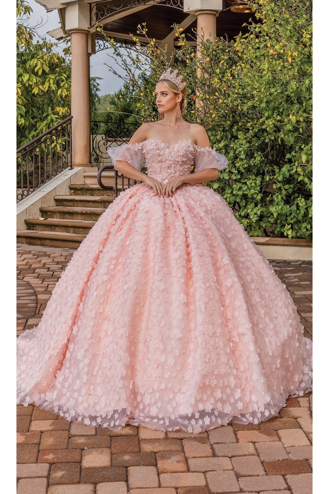 Dancing Queen Dresses DQ-1810 Quinceanera Gown for Effortless Elegance - Blush / XS - Dress