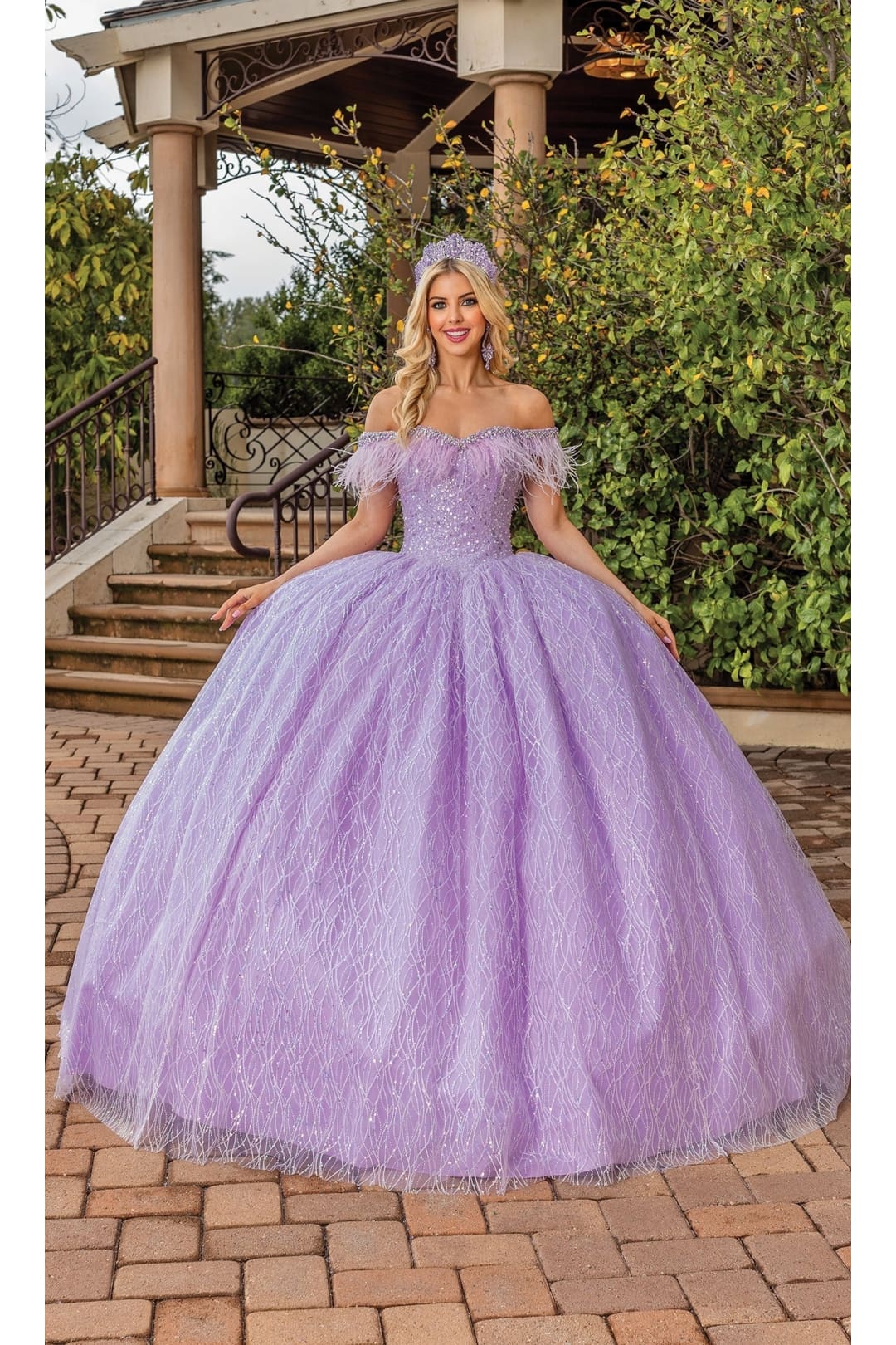 Dancing Queen Dresses DQ-1829 Quinceanera Gown for Classic Elegance - Lilac / XS - Dress