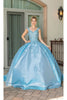 Dancing Queen Dresses DQ-1858 Quinceanera Unveil Your Elegance - Bahama Blue / XS - Dress