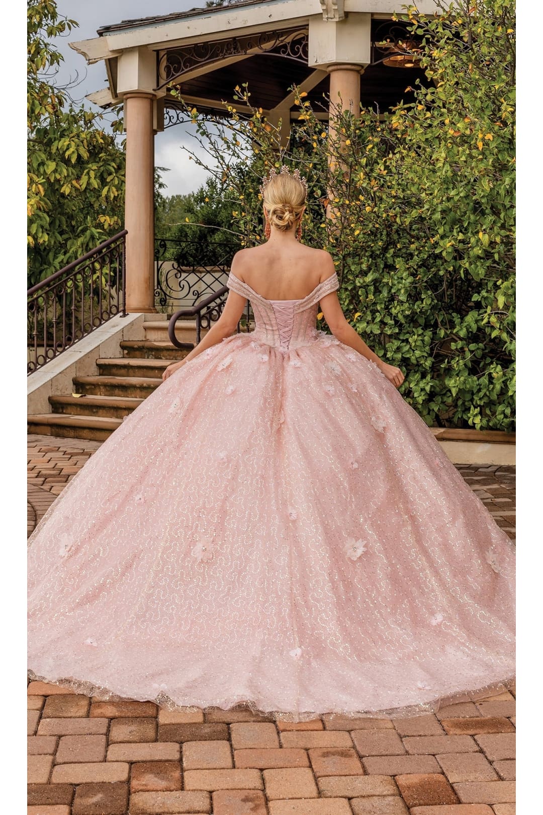 Dancing Queen Dresses DQ-1868 Quinceañera Ball Gown with Beaded Bodice - Dress