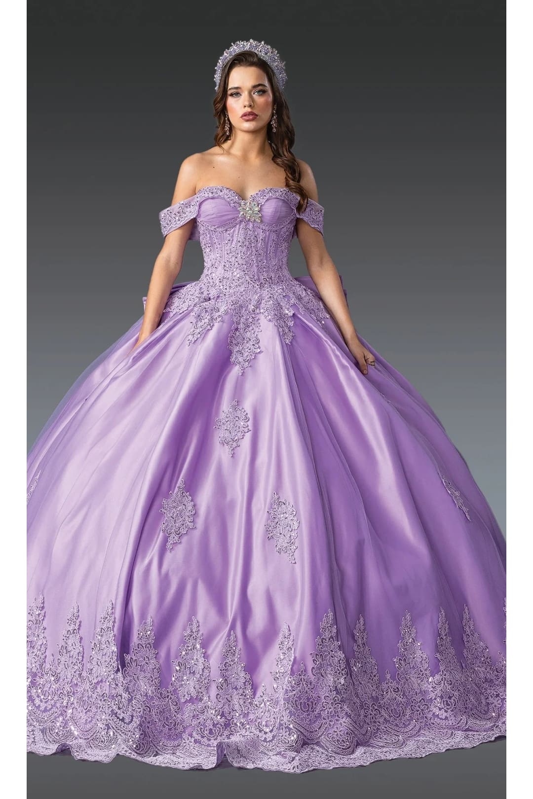 Dancing Queen Dresses DQ-1913 Quinceanera Elegant and Timeless Gown - Lilac / XS - Dress