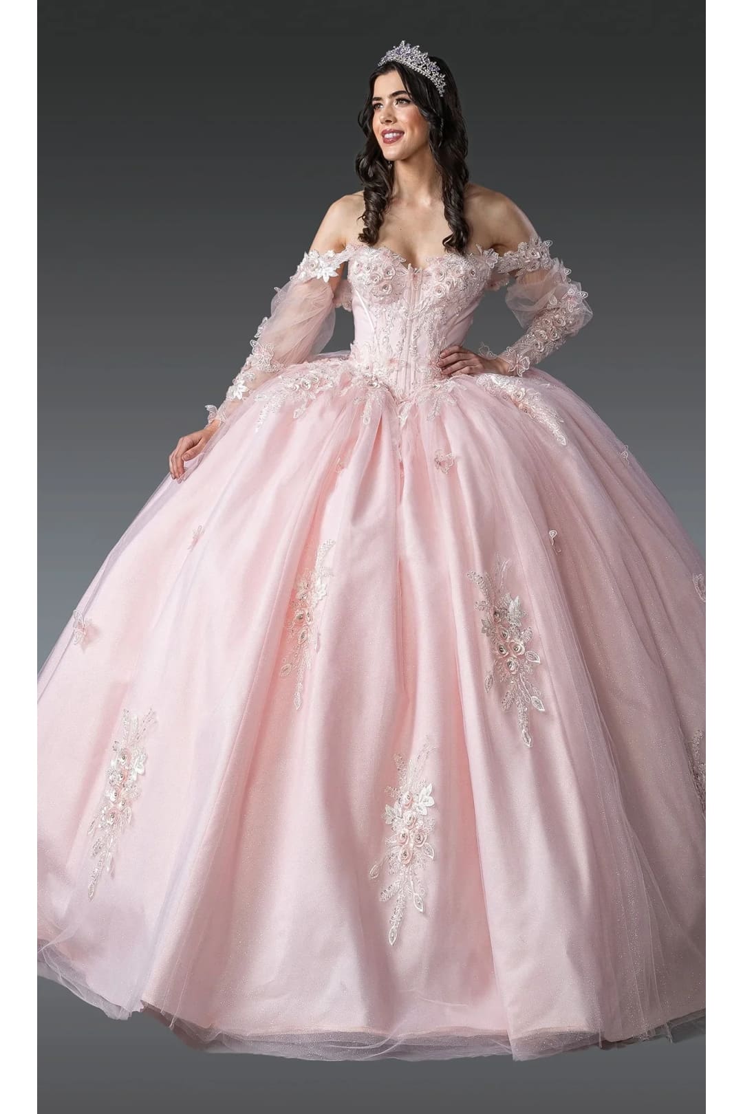 Dancing Queen Dresses DQ-1914 Quinceañera Stunning for Your Big Day - Blush / XS - Dress