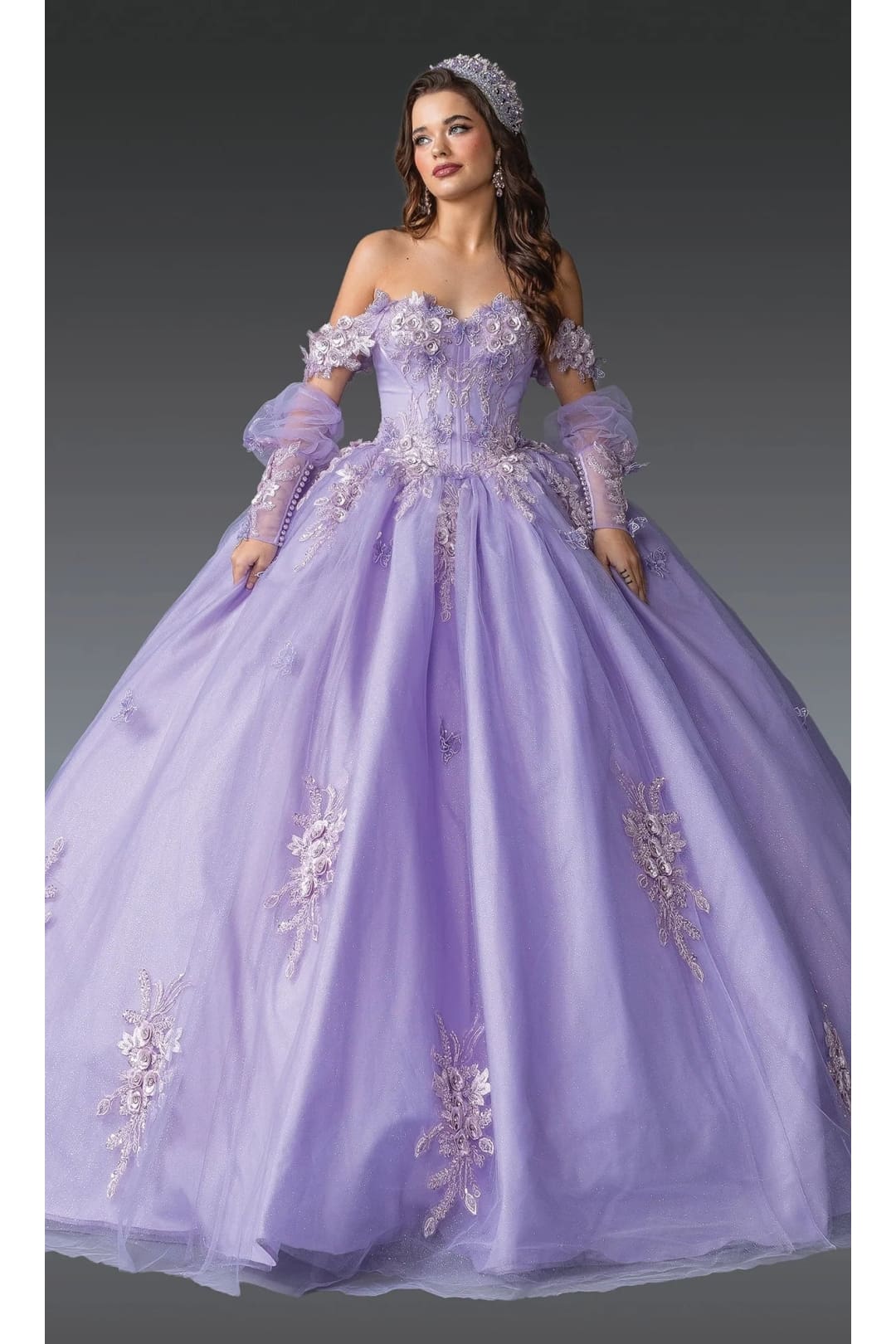 Dancing Queen Dresses DQ-1914 Quinceañera Stunning for Your Big Day - Lilac / XS - Dress