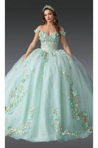 Dancing Queen Dresses DQ-1918 Quinceañera Dress Elegant&Stunning Gown - Sage / XS - Dress