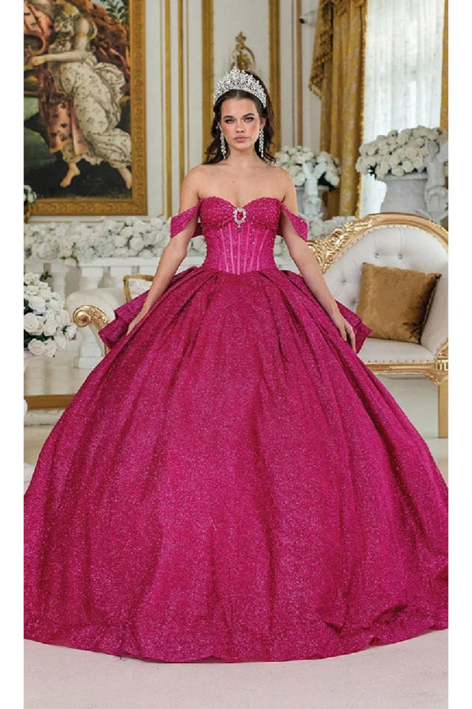 Dancing Queen Dresses DQ-1937 Quinceañera Radiant & Royal Elegance - Fuchsia / XS - Dress