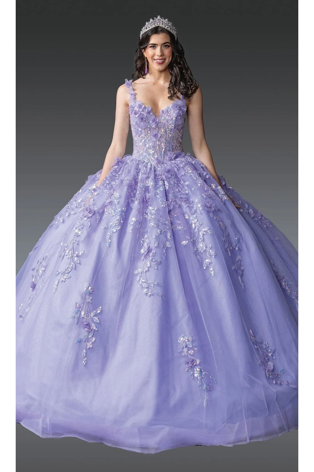 Dancing Queen Dresses DQ-1948 Quinceañera Gown Unveil Timeless Elegance - Lilac / XS - Dress