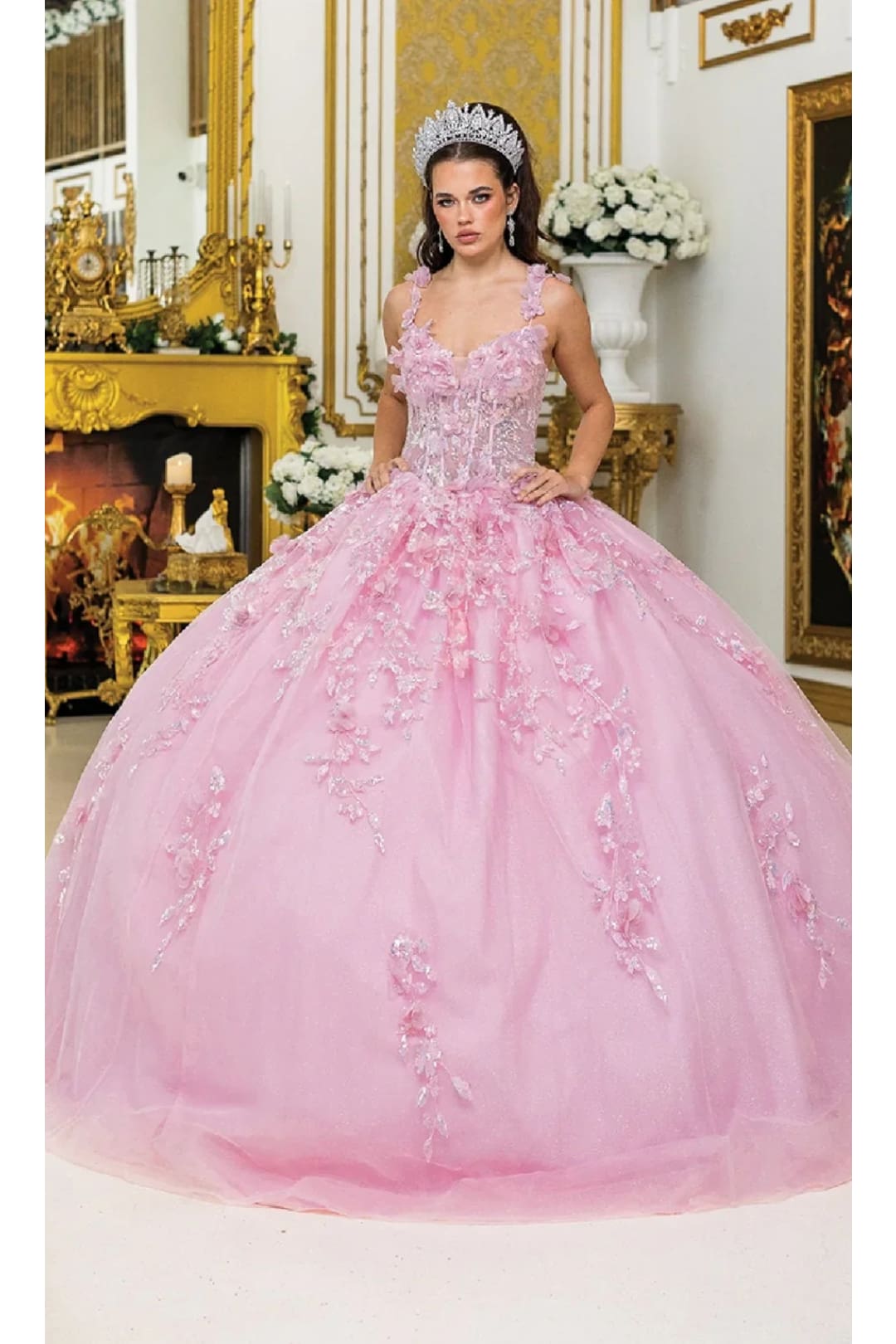 Dancing Queen Dresses DQ-1948 Quinceañera Gown Unveil Timeless Elegance - Pink / XS - Dress