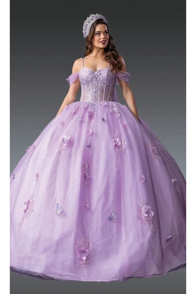 Dancing Queen Dresses DQ-1954 Purple Quinceañera Stunning & Regal - Lilac / XS - Dress