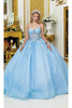 Dancing Queen Dresses DQ-1958 Captivating Quinceañera Gown of Charm - Bahama Blue / XS - Dress