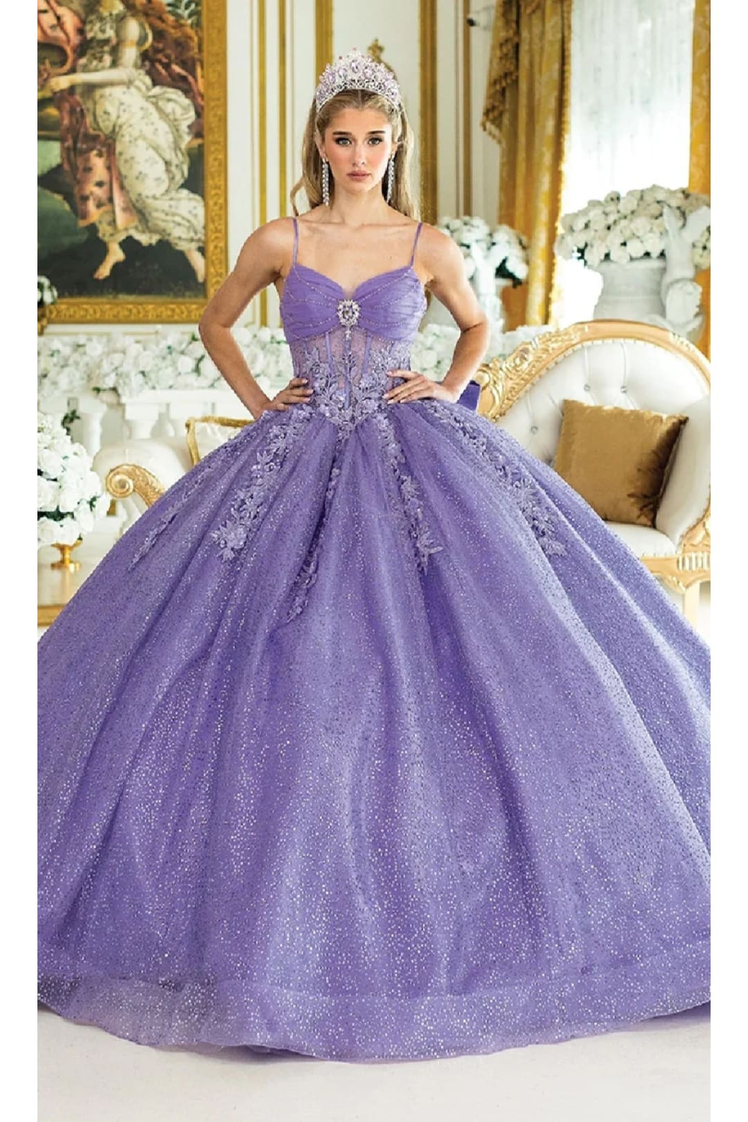 Dancing Queen Dresses DQ-1958 Captivating Quinceañera Gown of Charm - Lilac / XS - Dress