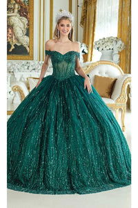 Dancing Queen Dresses DQ-1982 Timeless Elegance Quinceañera Dream Gown - Hunter Green / XS - Dress