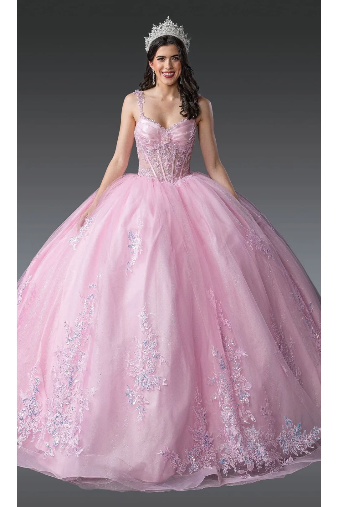 Dancing Queen Dresses DQ-1989 Enchanting Quinceañera Dress of Elegance - Pink / XS - Dress