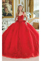Dancing Queen Dresses DQ-1989 Enchanting Quinceañera Dress of Elegance - Red / XS - Dress