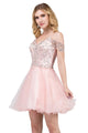 Dancing Queen Dresses DQ-22-2023 Cold-Shoulder Short Homecoming Dress - Dress