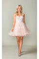 Dancing Queen Dresses DQ-3369 Lace-Up Short Butterfly Homecoming Dress - Dress