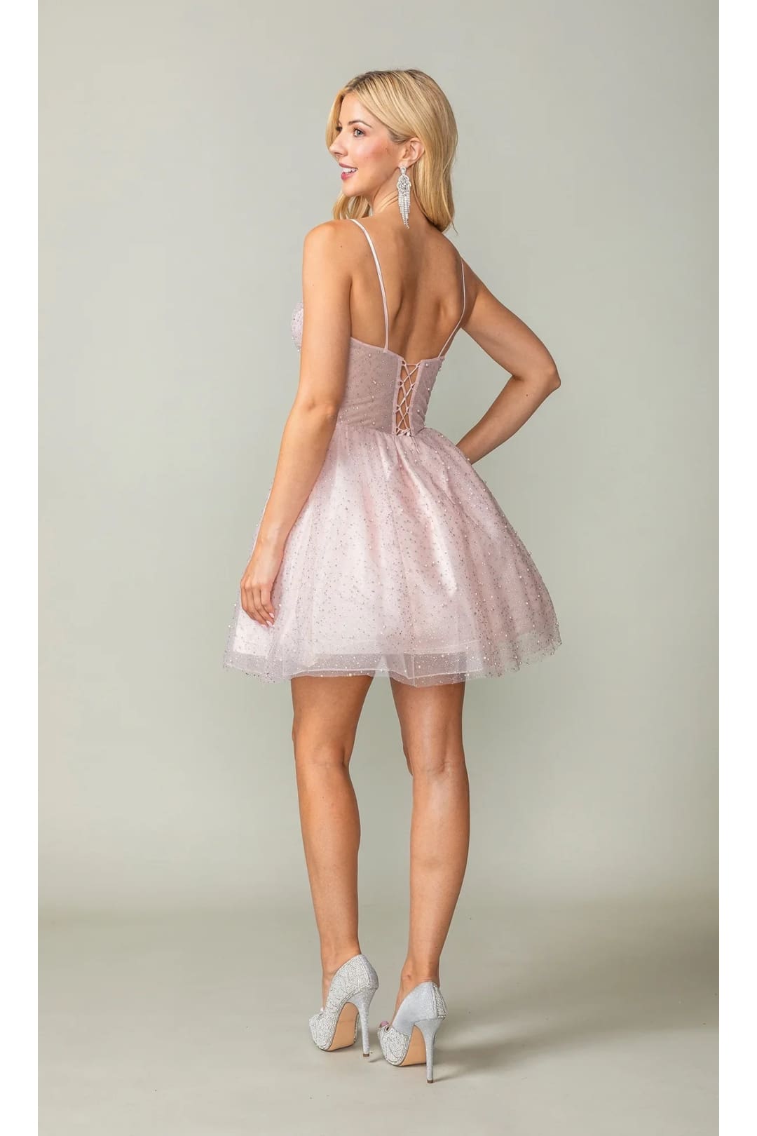Dancing Queen Dresses DQ-3389 Short Fit-and-Flare Homecoming Dress - Dress