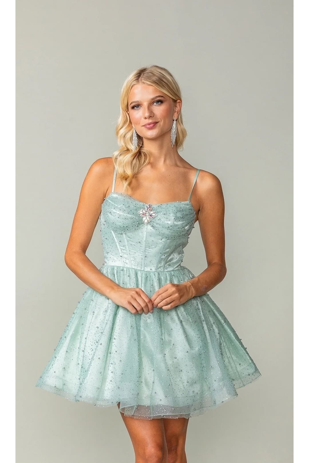 Dancing Queen Dresses DQ-3389 Short Fit-and-Flare Homecoming Dress - Dress