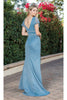 Dancing Queen Dresses DQ-4279 Short-Sleeve Long Formal Prom Dress - Dusty Blue / XS - Dress