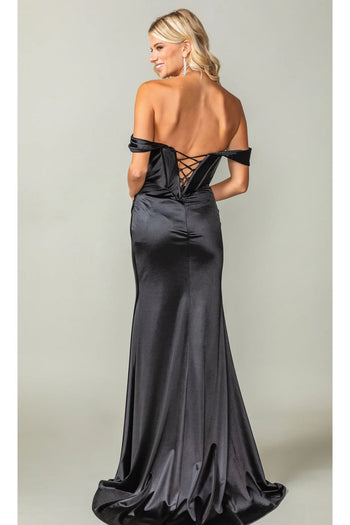 Dancing Queen Dresses DQ-4382 Off-Shoulder Long Prom Dress - Dress