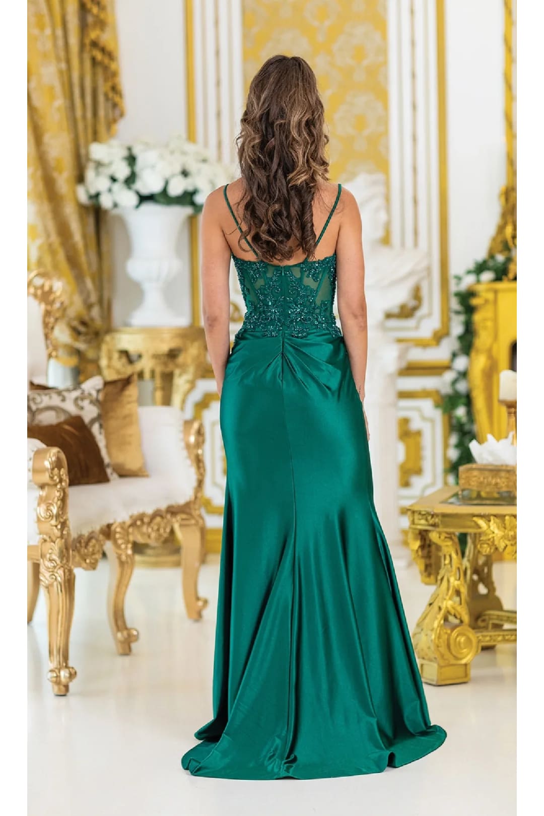 Dancing Queen Dresses DQ-4472 Long Hunter Green Prom Dress - Dress