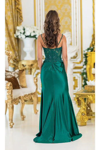 Dancing Queen Dresses DQ-4472 Long Hunter Green Prom Dress - Dress