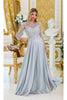 Dancing Queen Dresses DQ-4498 Elegant Long Formal for a Timeless Look - Silver / M - Dress