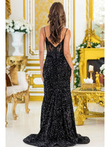 Dancing Queen Dresses DQ-4511 Black Sequin Dress for a Dazzling Night