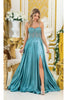 Dancing Queen Dresses DQ-4520 Sheer-Waist Dress for a Glamorous Event - Sage / XS - Dress