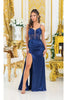 Dancing Queen Dresses DQ-4522 Stunning Long Dress for a Glamorous Night - Navy / XS - Dress