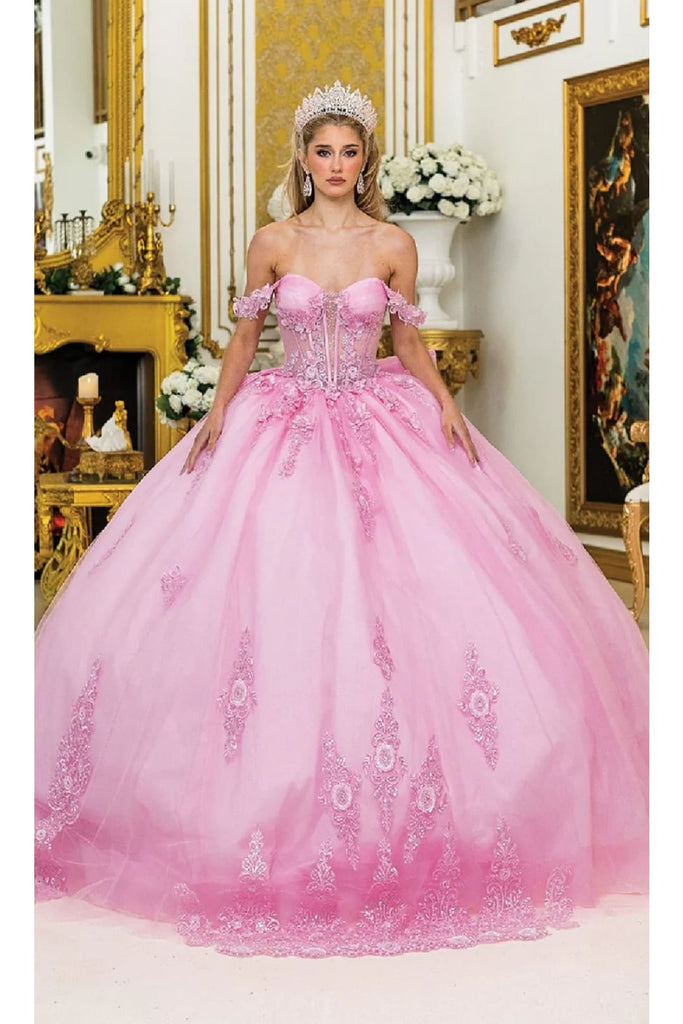 Dancing Queen Dresses DQ-5000 Timeless Quinceañera Elegance - Pink / XS - Dress