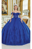 Dancing Queen Dresses DQ-5003 Radiant Quinceañera Beauty - XS / Royal Blue