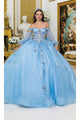 Dancing Queen Dresses DQ-5005 Quinceanera Dress 5005 By Dancing Queen - Bahama Blue / XS - Dress