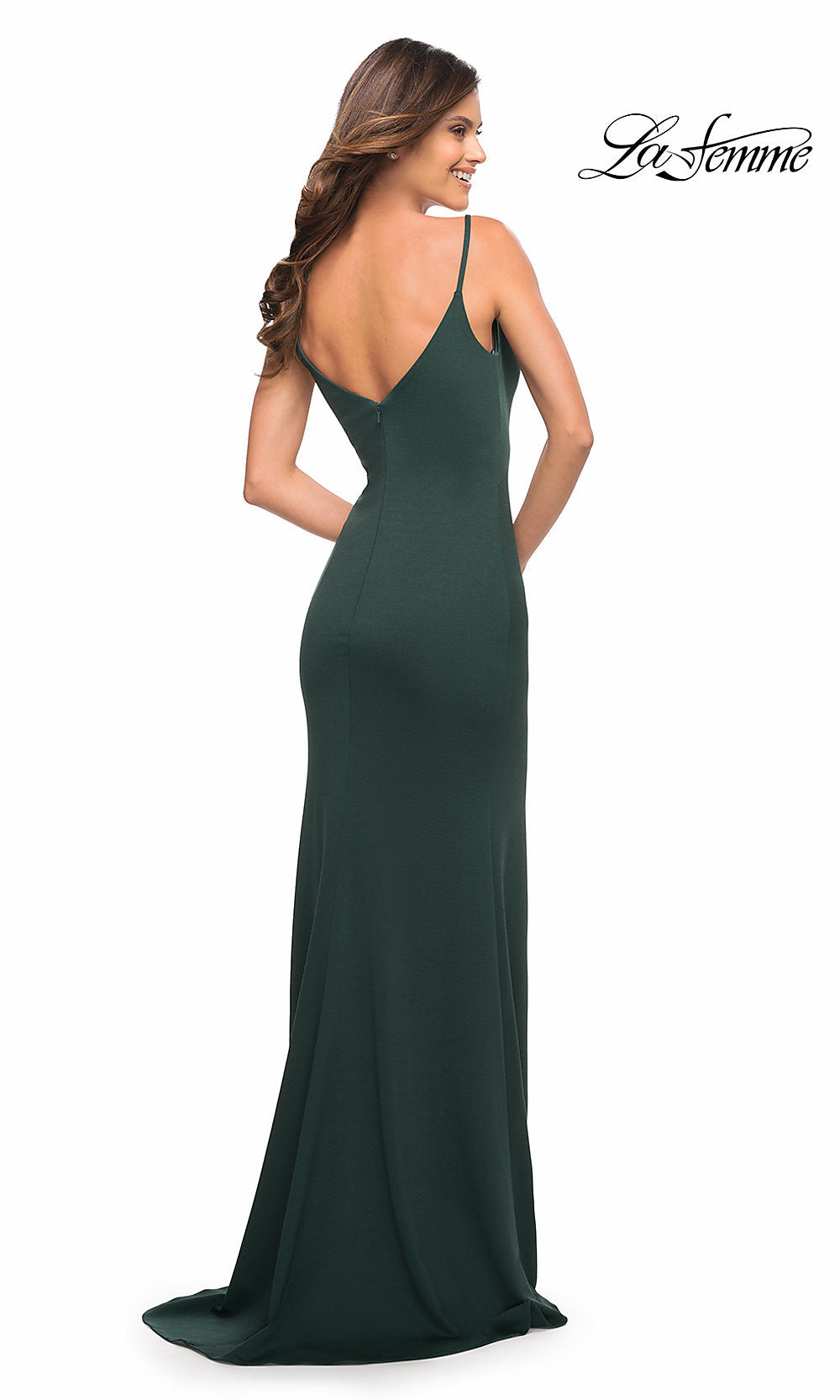 La Femme Dark Emerald Dresses