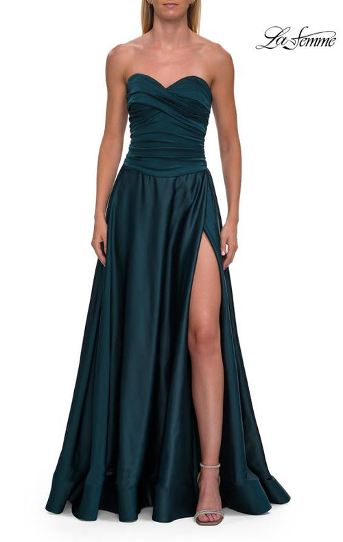 La Femme 33417 Sweetheart Ruched A-Line Gown