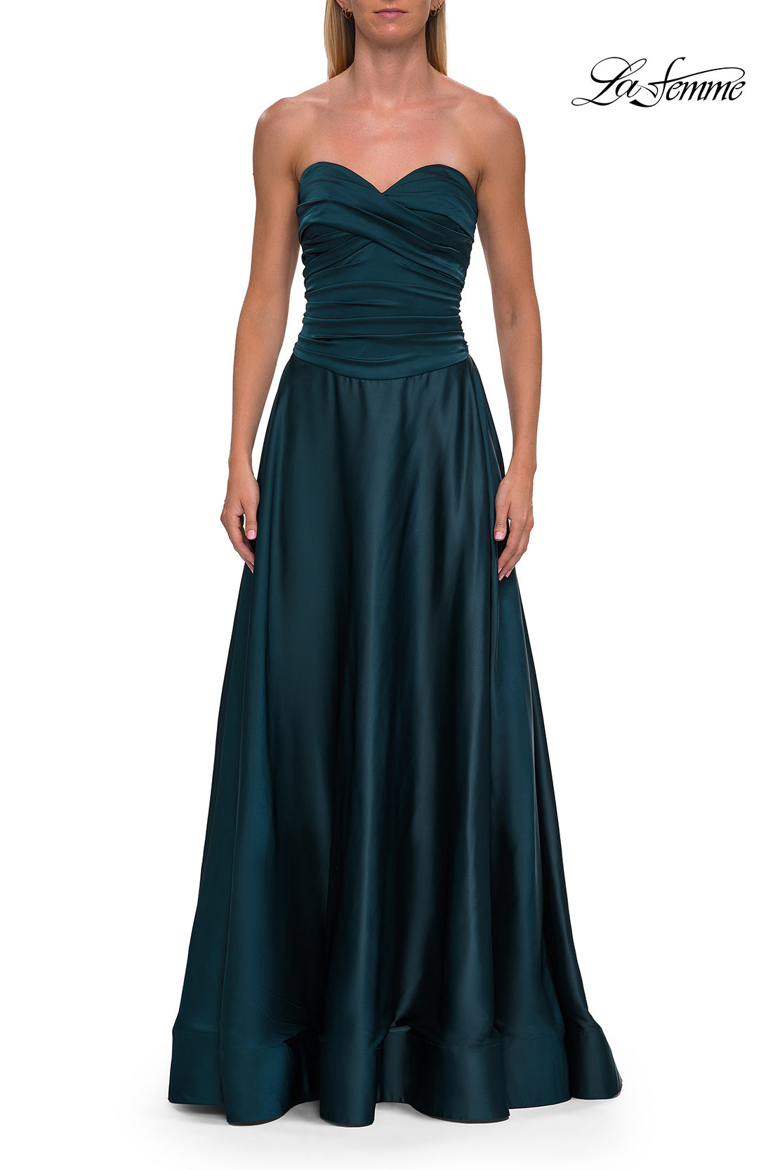 La Femme 33417 Sweetheart Ruched A-Line Gown