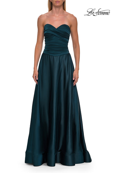 La Femme 33417 Sweetheart Ruched A-Line Gown