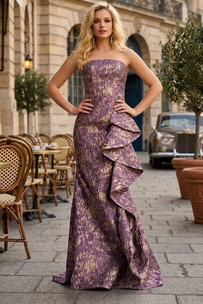 Sophisticated Style: Jovani 41134 Strapless Evening Gown
