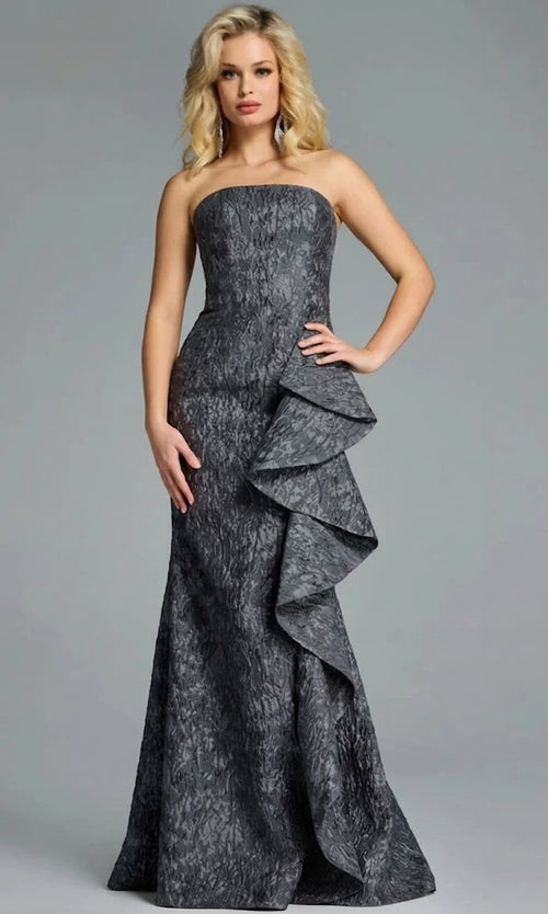 Sophisticated Style: Jovani 41134 Strapless Evening Gown