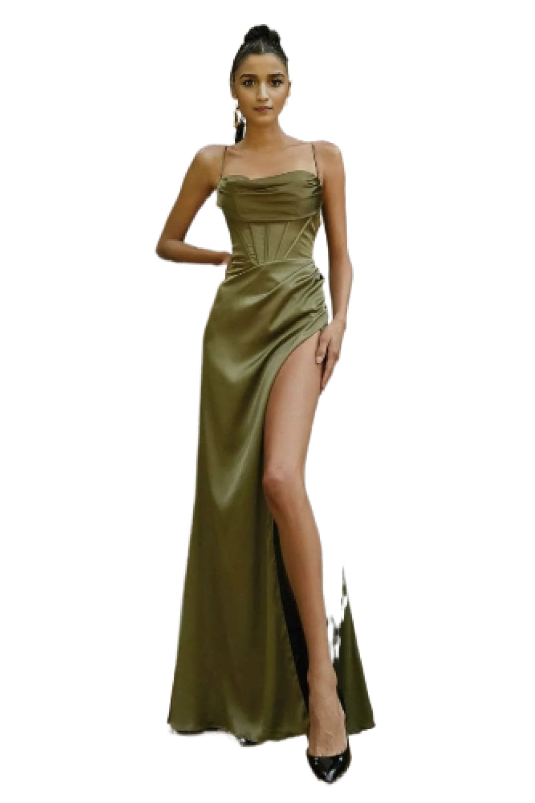 Draped Sweetheart Neck Prom Dress 2025 Elegant Formal Gown - Emerald / 4 - Prom
