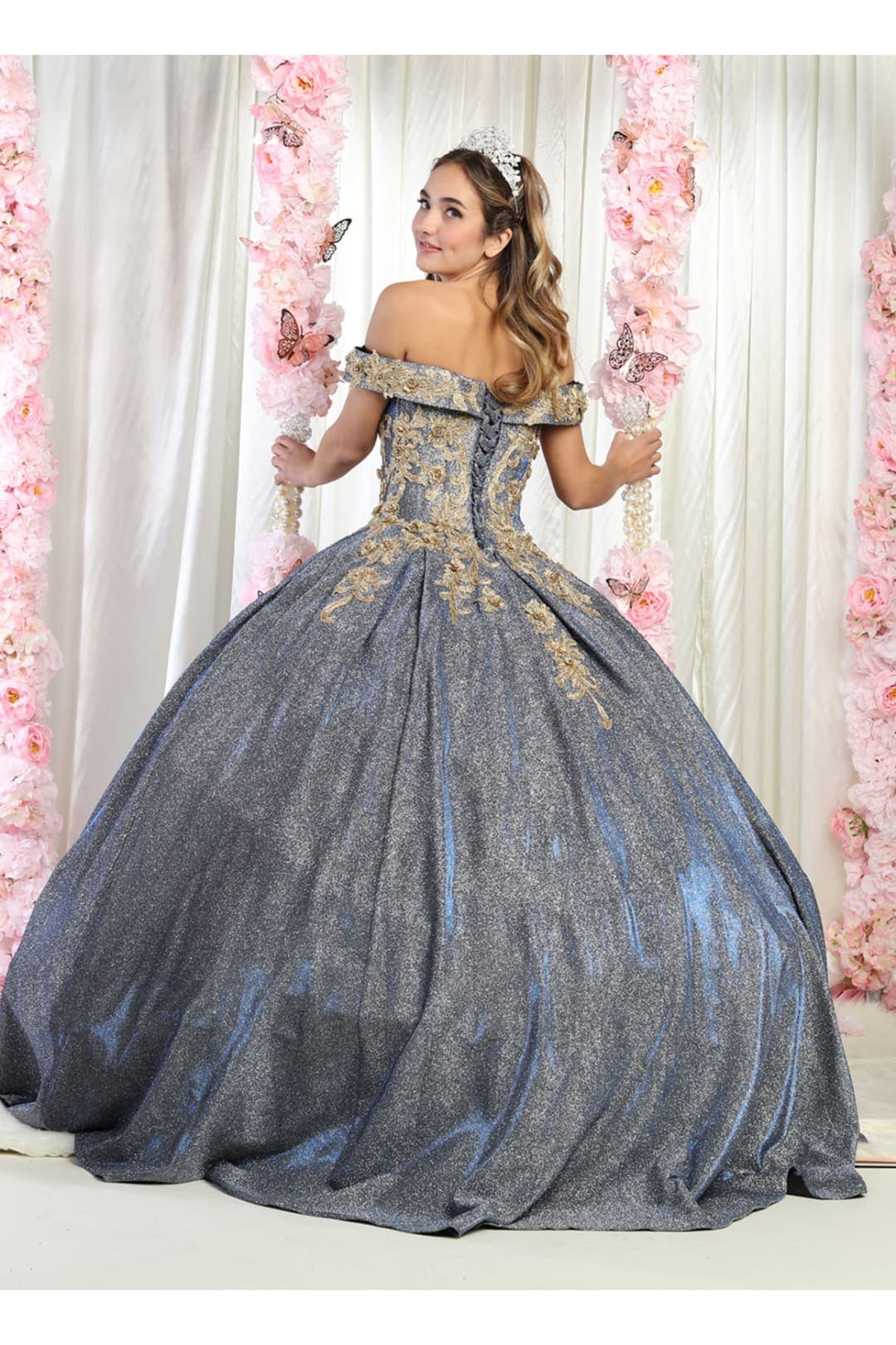 Embroidered Quinceanera Dress
