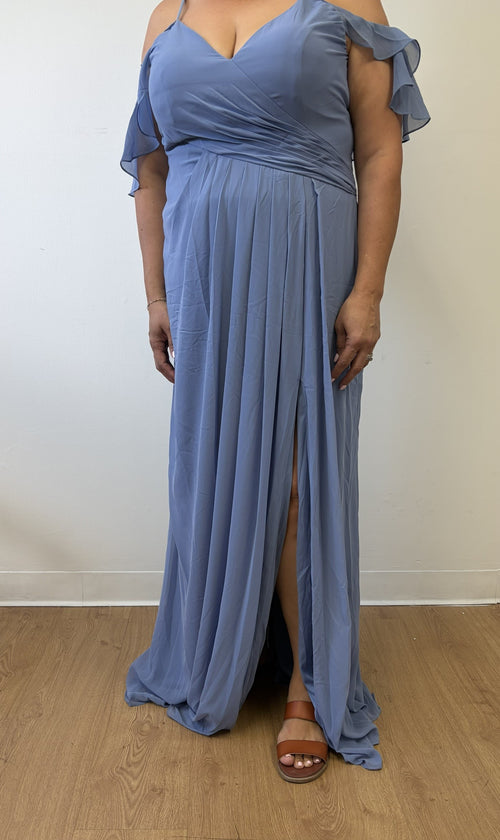 Western Dress For Women in DUSTY BLUE By MQ1732