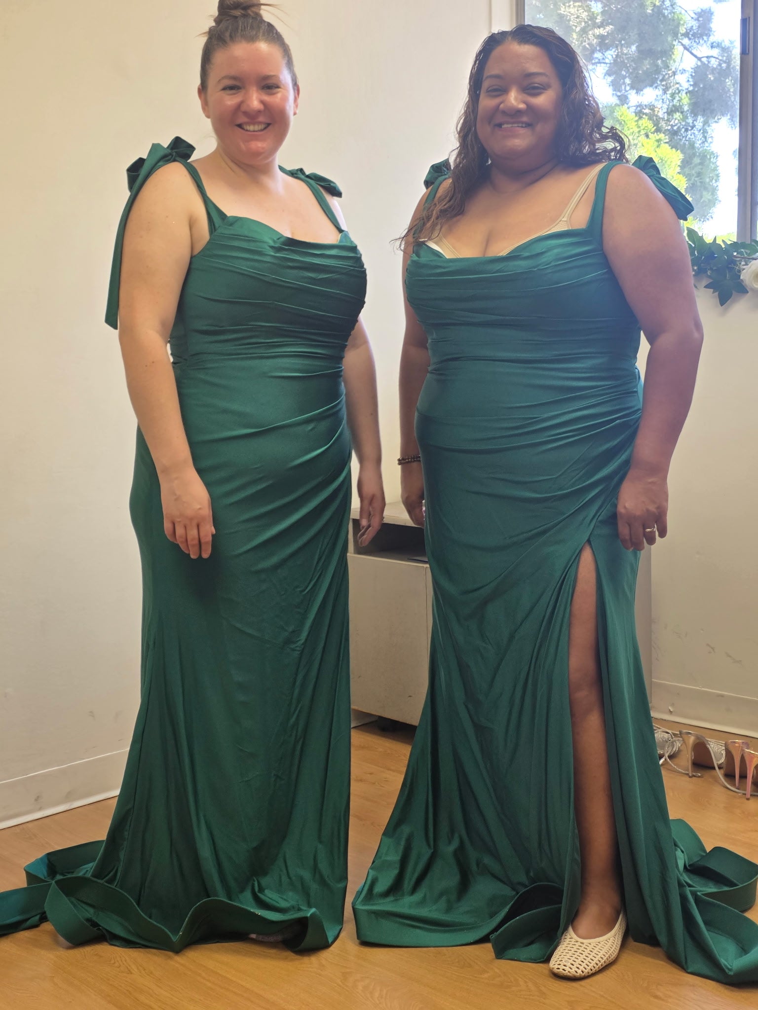 Plus Size Dress Long Simple Stretchy Evening Gown