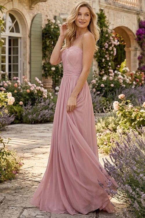 Vestido largo convertible para dama de honor Eva USA 3316 