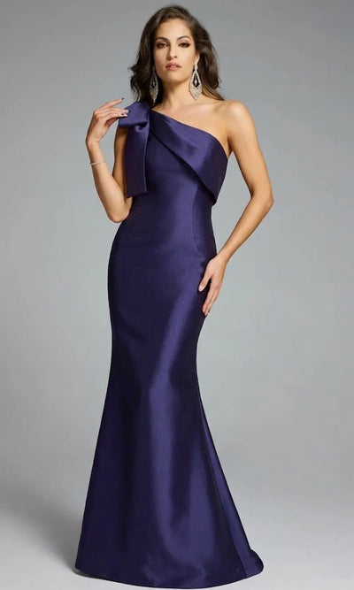 Jovani 43361 - One Shoulder Gown with Bow Detail