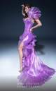 Fouad Sarkis 2788 Asymmetric Ruffled Gown