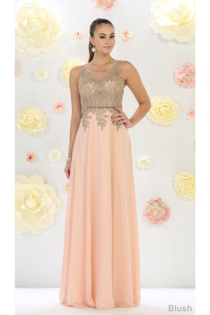 Elegant Engagement Gown - Blush / 8