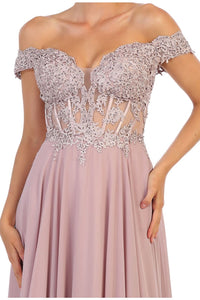 Elegant Formal Embroidered Prom Gown And Plus Size