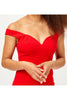 Elegant Wedding Guest Gown - Red / 8